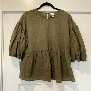 A New Day Puff Sleeve Blouse